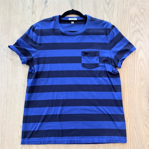 Burberry Other - Burberry Brit Navy and Royal Blue Striped Shirt Tee XL